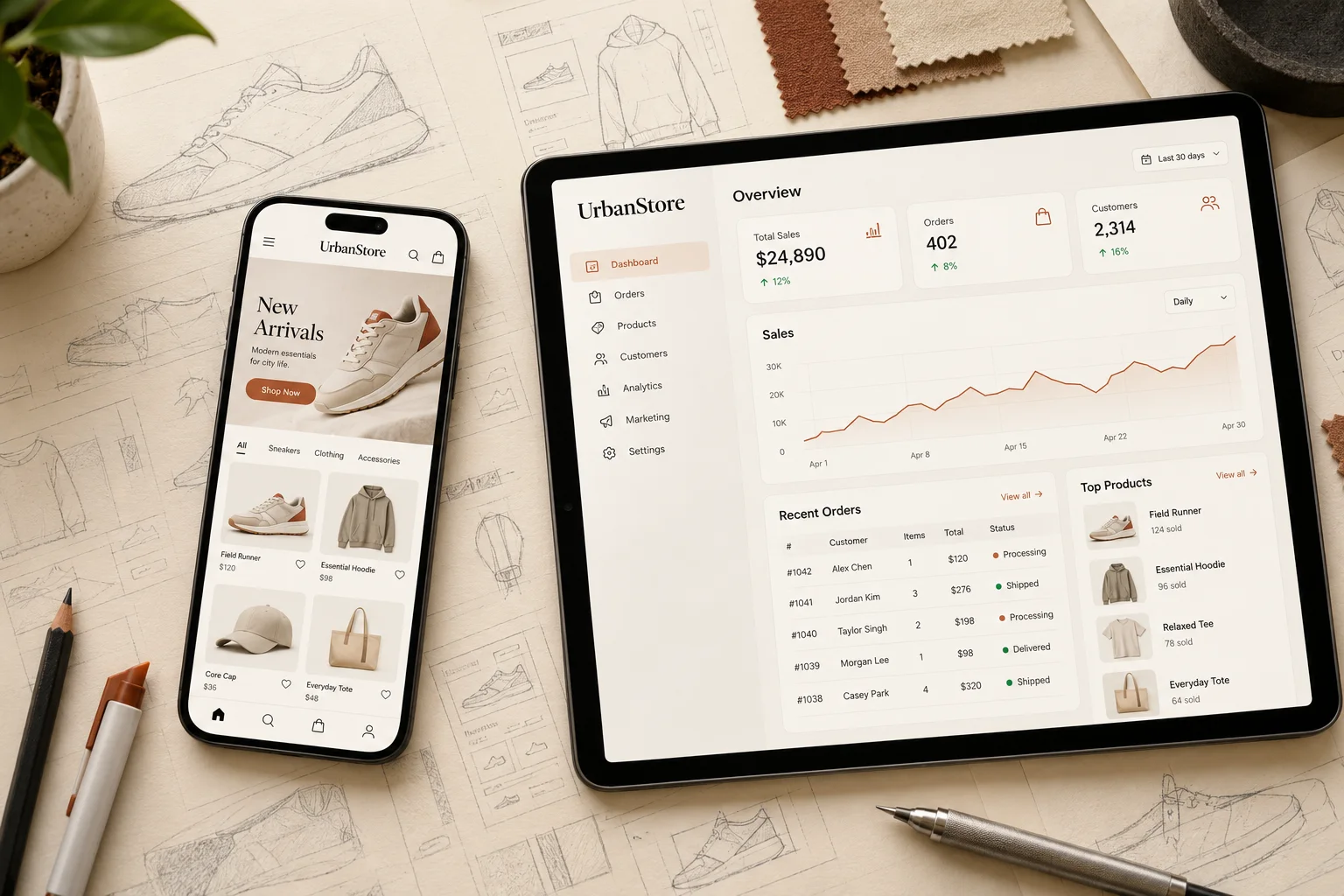 UrbanStore: producto, del boceto al producto.