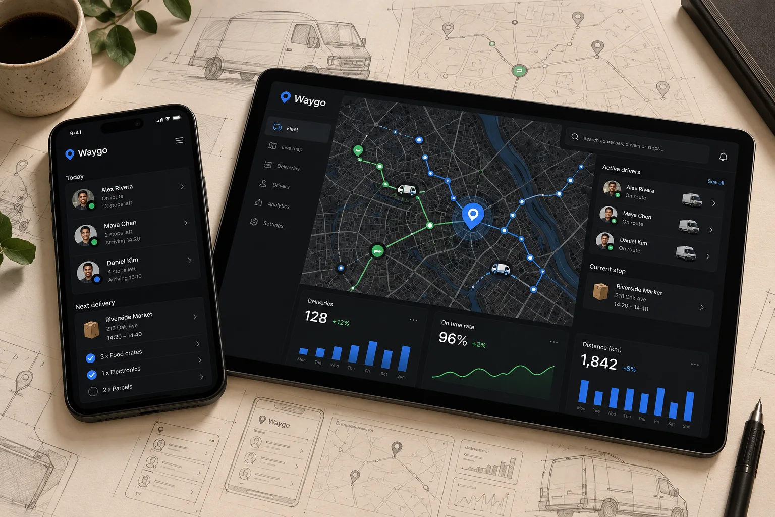Waygo: producto, del boceto al producto.
